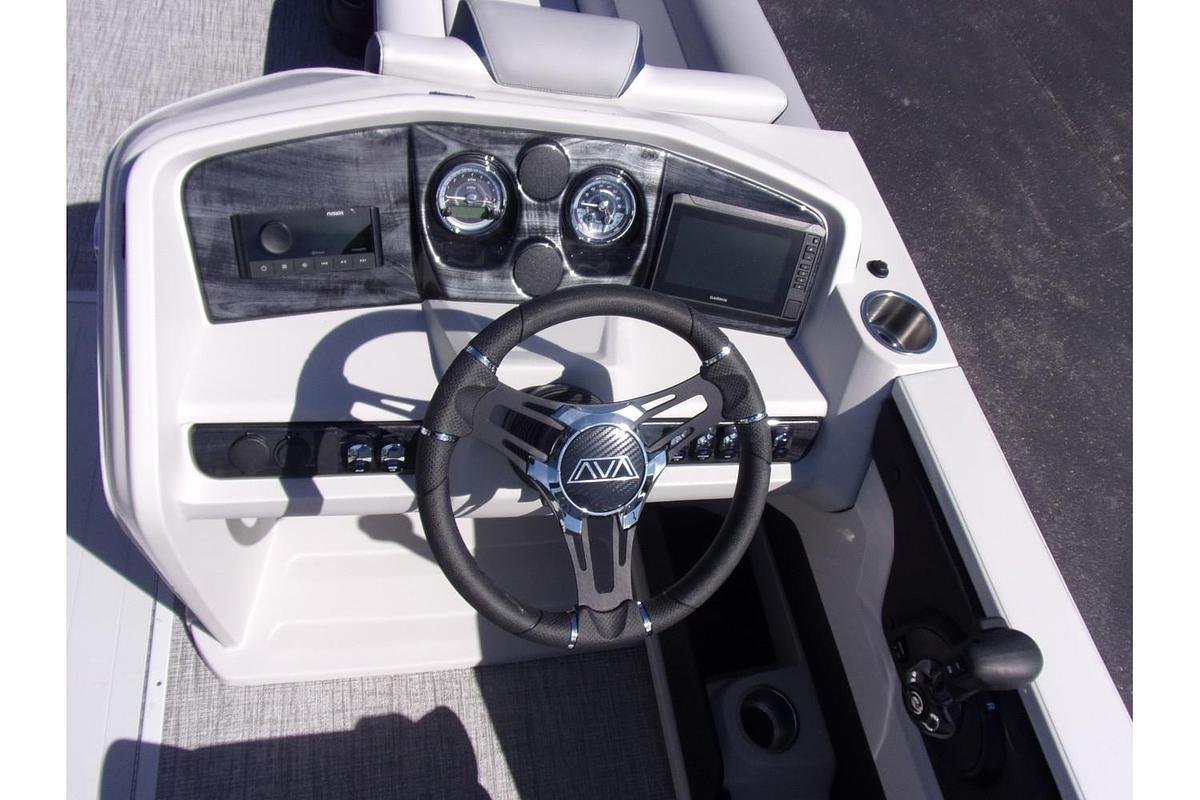 2025 Avalon 25 LSZ Quad Lounger Shift triple log with Mercury 250 Pro XS 4-stroke