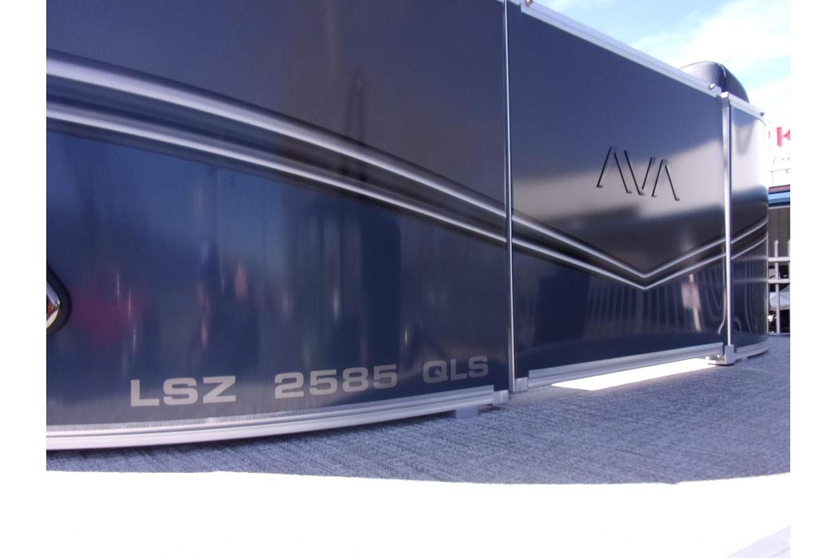 2025 Avalon 25 LSZ Quad Lounger Shift triple log with Mercury 250 Pro XS 4-stroke