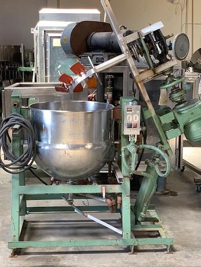 Used 40 Gallon Jacketed Double-Motion Agitated Kettle