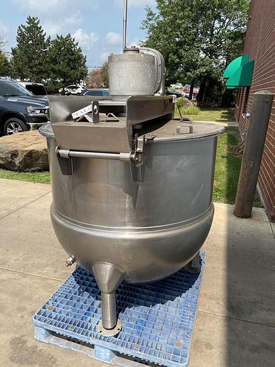 Used 200 GALLON HAMILTON DOUBLE MOTION KETTLE - S/S - JACKETED