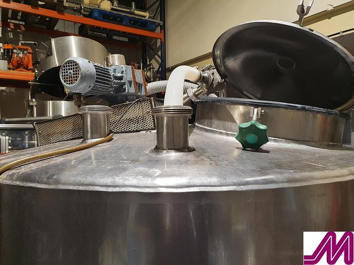 Used 2005 1,000 Litre Stainless Steel Batch Pasteuriser