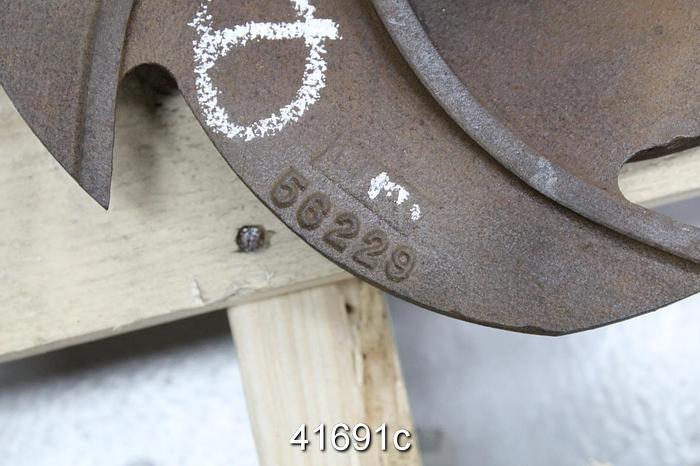 Unused Goulds 3196 1x2x10 Ductile Iron 5-Vane Impeller #41691