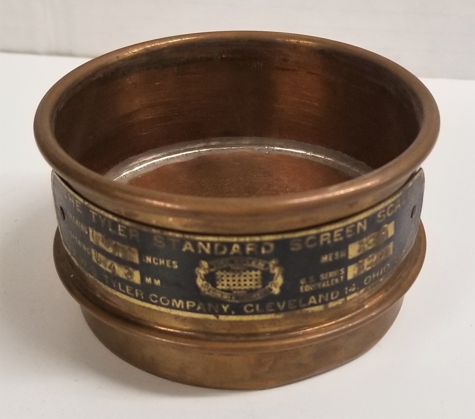 Used Tyler and Newark Brass Sieve Kit - 3" Diam