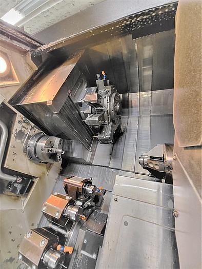 Used 2007 DOOSAN Puma TT1800SY CNC Lathe LiveTooling / C-Axis / Y-Axis / Twin Turret / Twin Spindle