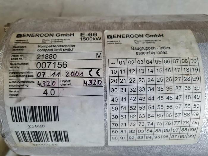Gebraucht Enercon E-66 Kompaktendschalter mit Winkelkodierer 21880
