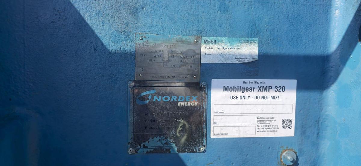 Gebraucht Nordex N60 N62 Triebstrang, Getriebe mit Hauptwelle 
