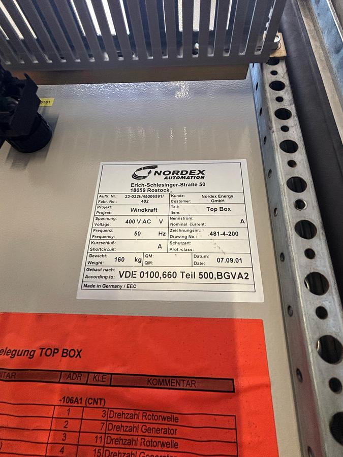 Gebraucht Nordex N60 Gondel Steuerschrank