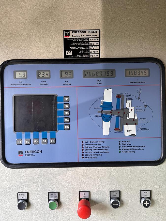 Gebraucht Enercon E-40 6.44 600 kW E3 Generator and Hub