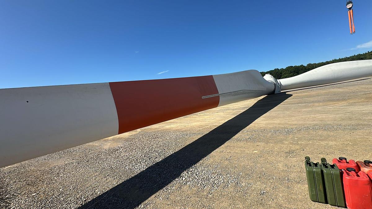 Gebraucht GE Tacke Enron 1.5 SL Rotorblattsatz, LM 37.3 P2 54 Bolzen