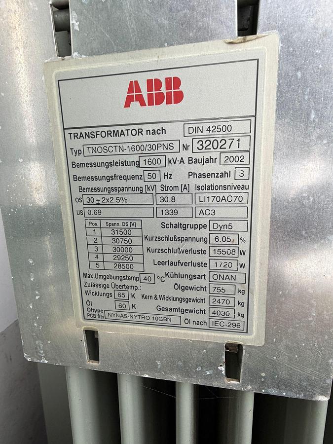 Gebraucht Kompakstation / Trafostation  GE 1.5 S/SL 1300 kW, 30 kV / 690 V, 1600 kVA