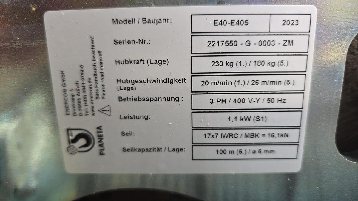 Gebraucht Seilwind Planeta E40 E405 Bj 2023