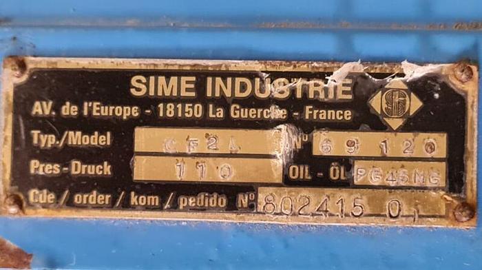 Used Enercon E-40 hydraulic holding brake with hand pump, Sime CF2L