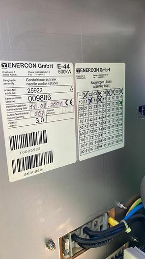 Gebraucht Enercon E-40 6.44 600 kW E-44 Gondelsteuerschrank, SAP 25922
