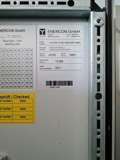 Gebraucht Enercon E-101 / E-115 Steuerschrank – Typ CS 101 V3 STD, Bj. 2017-Art-Nr. 625335