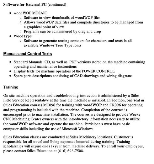 Used Weeke Vantech 480 with Infeed & Outfeed System