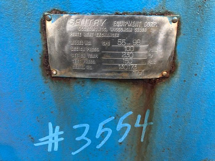 Used 1991 Sentry Plate Heat Exchanger #3554
