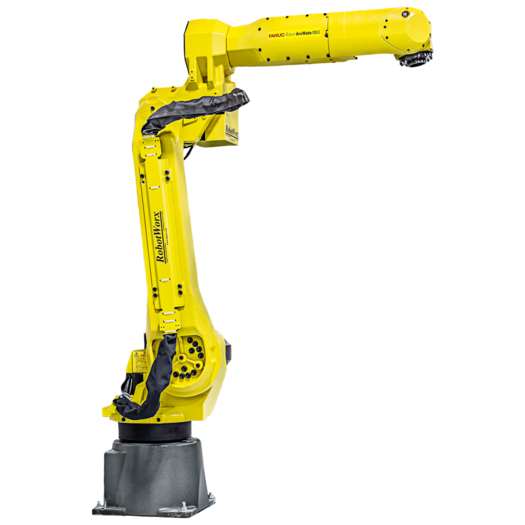 4-FANUC ARCMATE 120iC/20 WITH R-30iA CONTROL AND LINCOLN POWERWAVE 455M