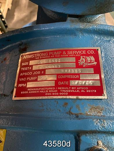 Refurbished Nash CL-1001 Vacuum Pump, Iron Casing #43580