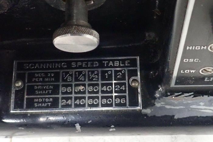 Used North American Philips Type 42202 Norelco Diffractor Geiger Counter Goniometer