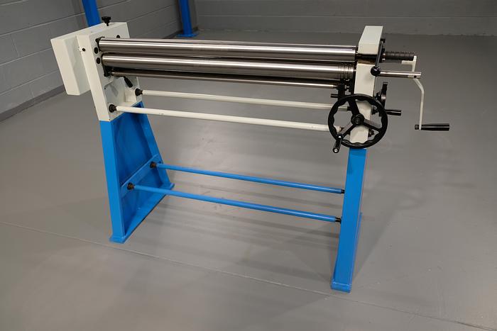 MACH-ROLL 1000 mm x 60mm geared bending rollers