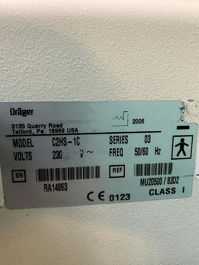 Gebraucht Dräger C2HS-1C Babyinkubator Isolette C2000