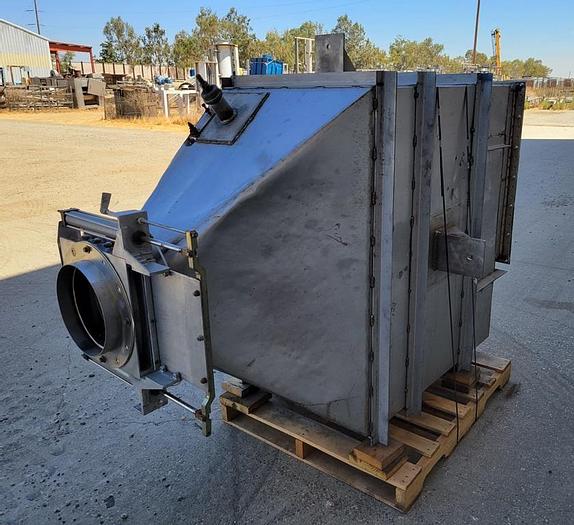 Used Hopper, 50 CF, S/st, 51" x 30" x 72", Cone Bottom, A #S744198