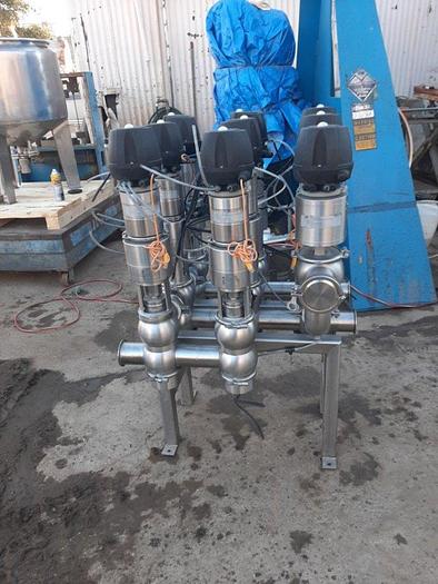 Used Valve, Shut-Off, 3", 316L Stainless Steel, GEA, Model MBO-OD3, Double-Seat #S744920
