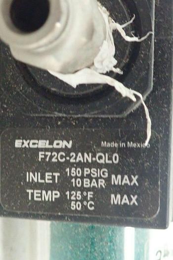 Used Excelon F72C-2AN-QL0 150 PSIG Filter w/ Norgren R72G-2AK-RFN 300 PSIG Regulator