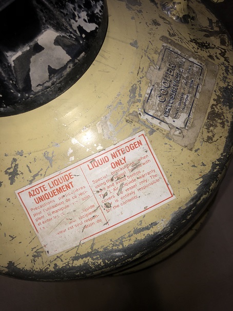 Used BT21 Liquid Nitrogen Vessel