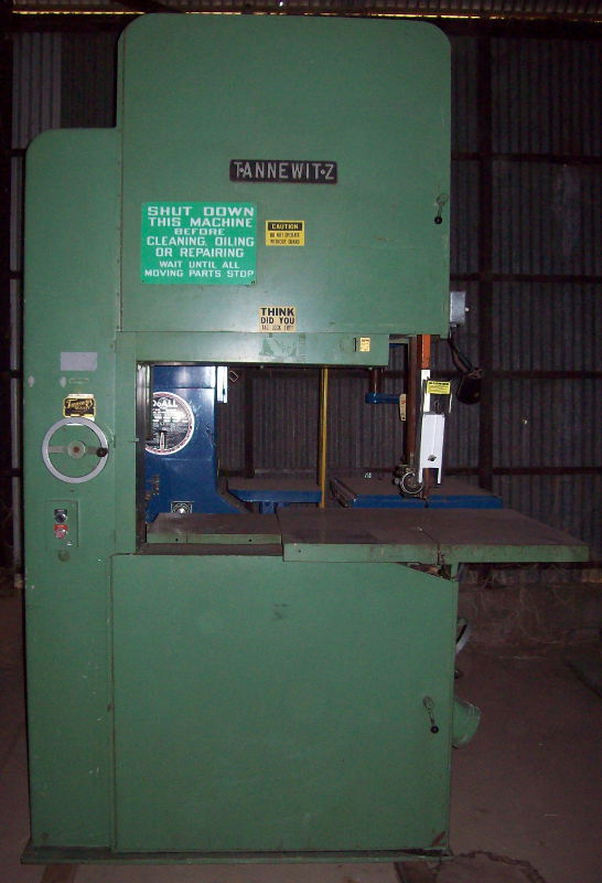 Used 36" Tannewitz Model G1NE Vertical Band Saw; S/N 80129