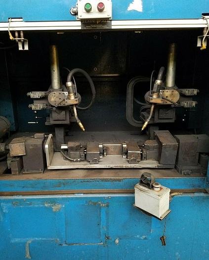 Used 2007 Acubuilt lathe welder Miller power supplies, rotating fixture allen Bradley