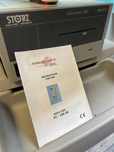 Used Storz Endoskopie Turm + 20090331, Sc-WU24-A1511 Monitor, AIDA Control NEO 20046120 DOKU System