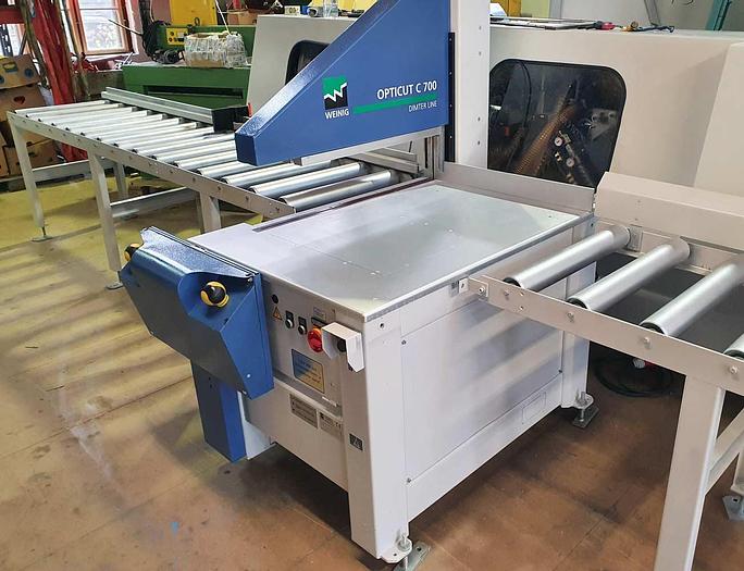 Used 2011 WEINIG Dimter Under table crosscut saw WEINIG OptiCut C700