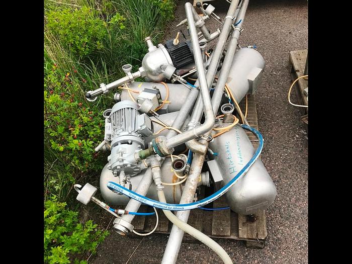 Used 2-step falling-film vacuum evaporator