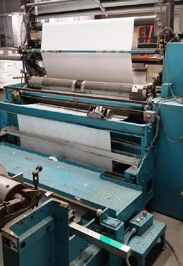 Used 64" WIDE DUSENBERY 815 DUPLEX SLITTER REWINDER CANTILEVERED