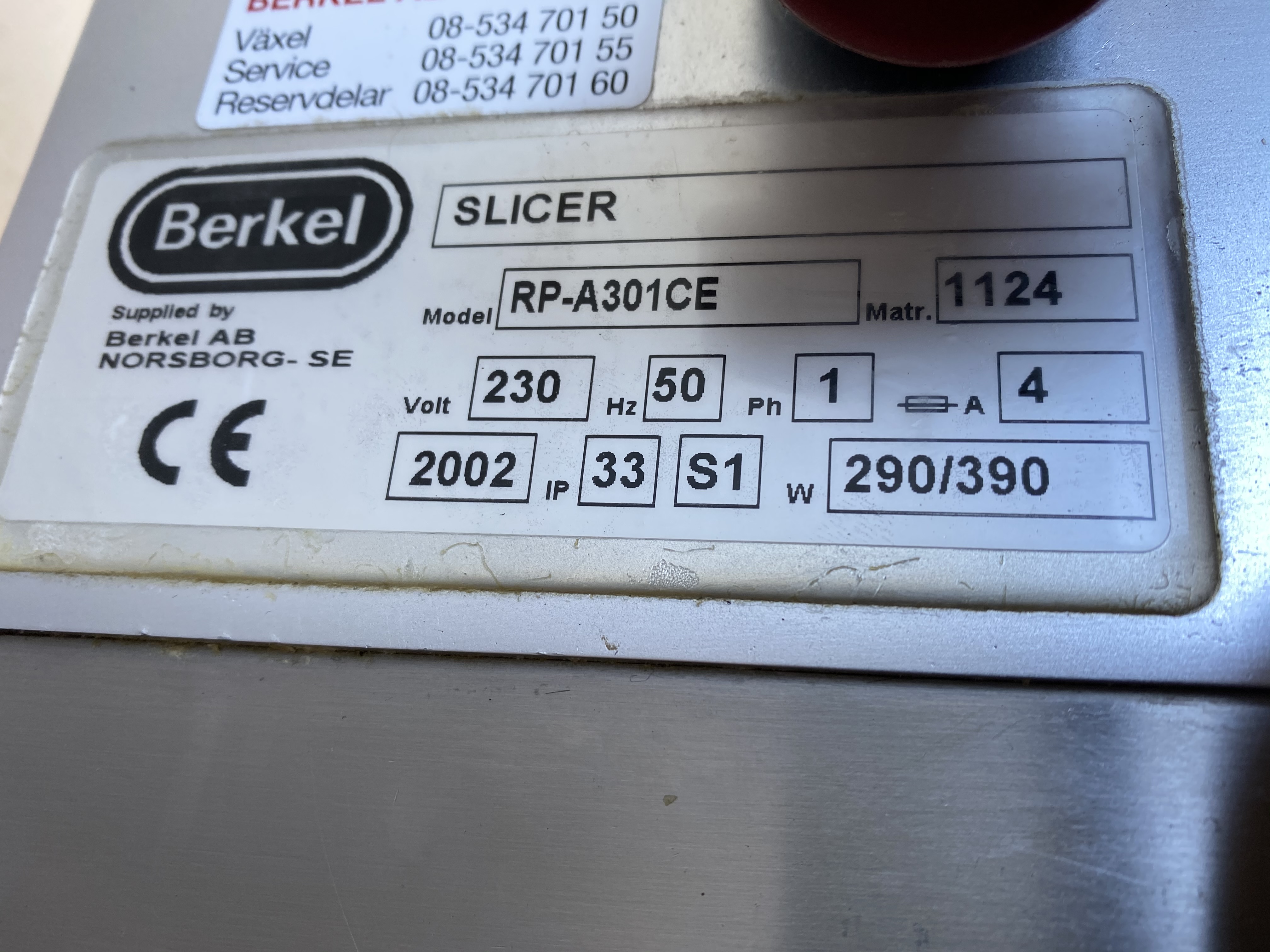 Begagnad Skärmaskin Berkel RP-A301 #1025