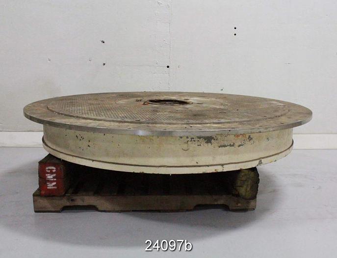 Used Beloit TRIDYNE Extraction Chamber, Under Rotor Extraction, With Extraction Plate, 3/8" Holes, Approximate 58" Outer Diameter Of Extraction Plate Perforations, 66" Outer Diameter Of Extraction Plate, 62" Outer Diameter Of Extraction Chamber #24097