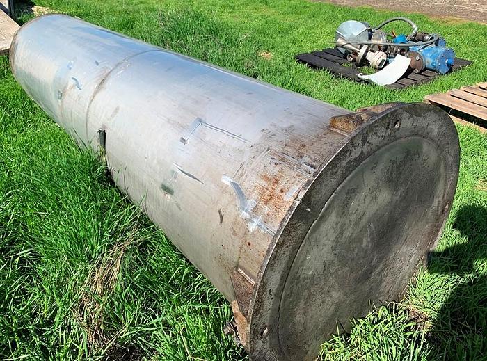 Used Tank, 250 Gallon, 316L Stainless Steel, UL 142, 2' x 11', #S743625