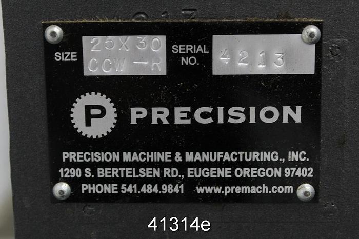 Used Precision 25X30 CCW-R Wood Chip Feeder #41314