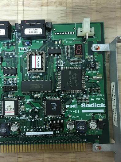 Used Sodick, CIF-01, PC Board, S/N-  TOJ0208