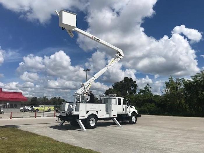 Used HiRanger TCX-55 60ft Bucket Boom on 2008 International 7300 60ft Extended Cab Utility Truck - C54796