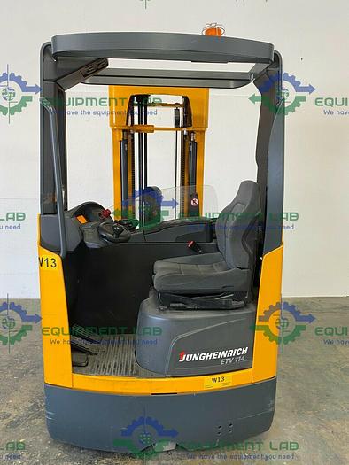 Used Jungheinrich  ETV 114 Electric Reach Truck Forklift 1150 Hours w/ Charger