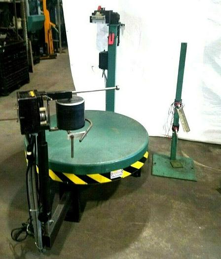 Used PA Motorized Stock Decoiler payoff with Material Straightener for Stamping Press