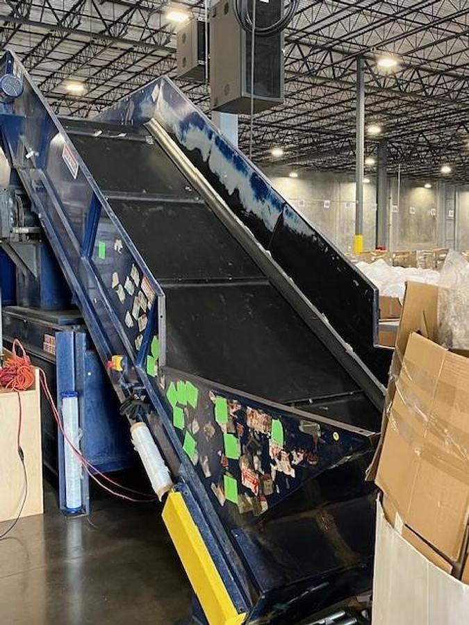 Used Max-Pak HCE60-FE-8 Full Eject Baler w/ Conveyor