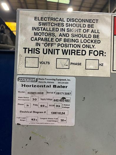 Used Used Max-pak Full Eject w/ Conveyor