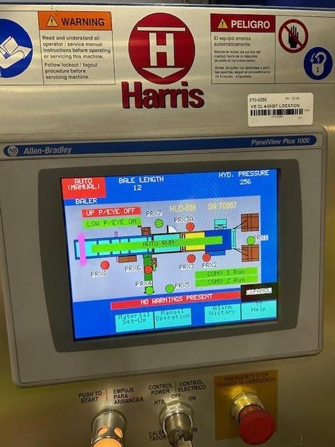 Refurbished Harris Selco HLO-608-R75 Horizontal Auto-tie Baler