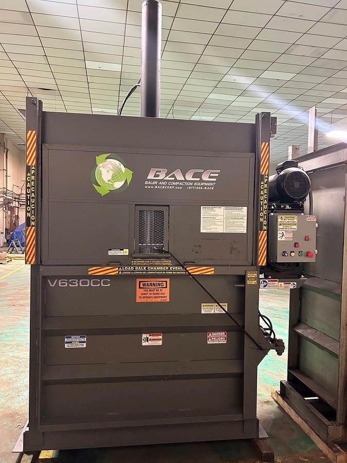 Used Bace V-63 OCC Vertical Baler