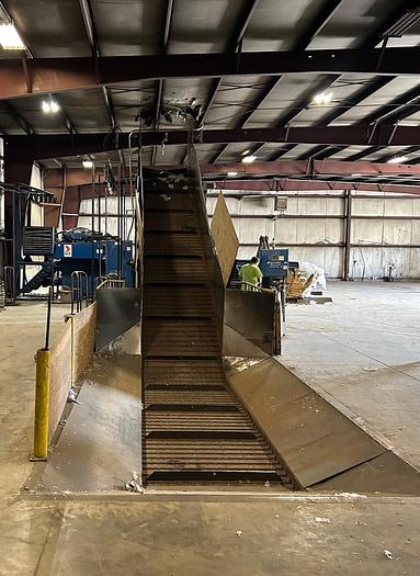 Used American 8043-10-150 Auto-tie Baler w/ Conveyor