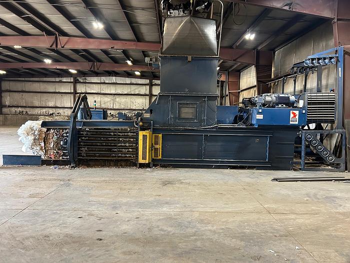Used American 8043-10-150 Auto-tie Baler w/ Conveyor