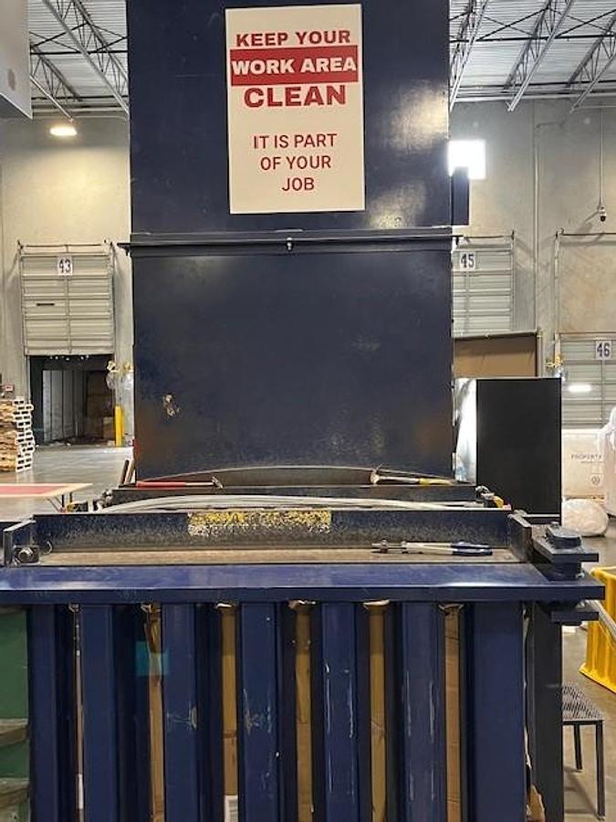 Used Max-Pak HCE60-FE-8 Full Eject Baler w/ Conveyor